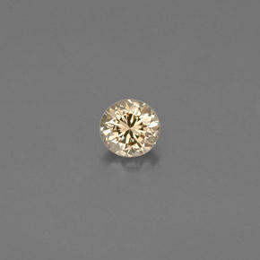 Diamante marrom natural 0,12ct, corte redondo, VS