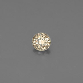 Diamante marrom natural 0,12ct, corte redondo, VS