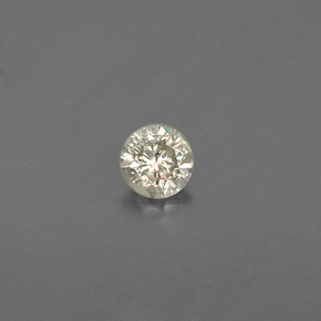 Diamante amarelo natural 0,08ct, corte redondo, VS
