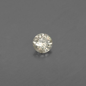 Diamante amarelo natural 0,08ct, corte redondo, VS