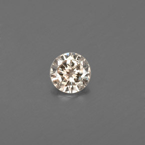 Diamante amarelo natural 0,12ct, corte redondo, VS