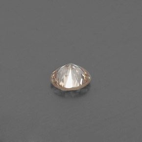 Diamante amarelo natural 0,12ct, corte redondo, VS