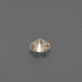 Diamante amarelo natural 0,09ct, corte redondo, VS