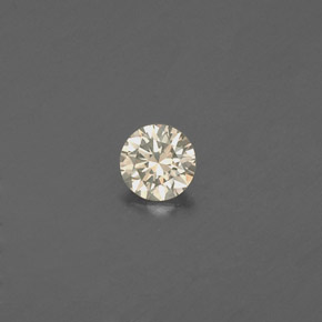 Diamante amarelo natural 0,08ct, corte redondo, VS