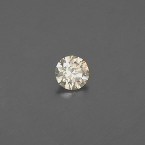 Diamante amarelo natural 0,08ct, corte redondo, VS