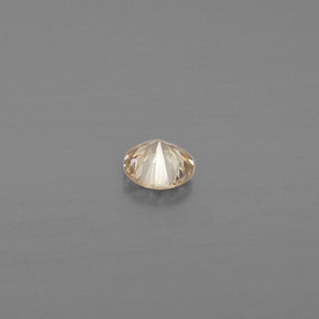 Diamante amarelo natural 0,12ct, corte redondo, VS