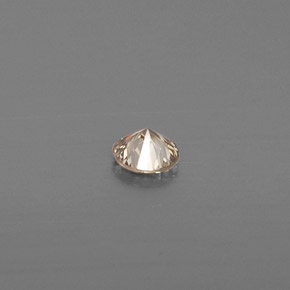 Diamante amarelo natural 0,08ct, corte redondo, VS