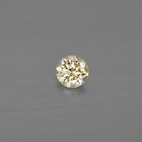 Diamante amarelo natural 0,08ct, corte redondo, VS