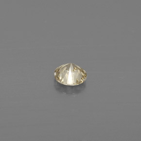 Diamante amarelo natural 0,09ct, corte redondo, VS