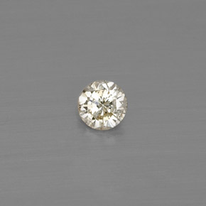 Diamante amarelo natural 0,10ct, corte redondo, VS