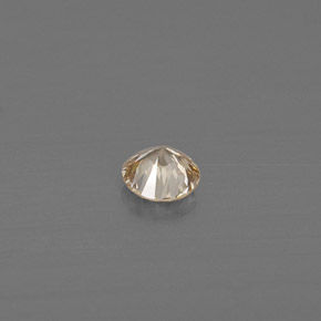 Diamante amarelo natural 0,11ct, corte redondo, VS