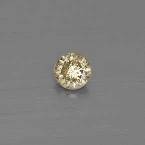 Diamante champanhe Natural 0.13ct, Corte Redondo, VS