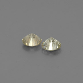 Pedras preciosas de diamante amarelo natural de  ct, corte redondo, VS