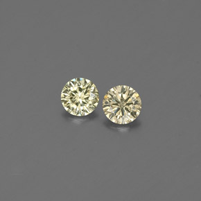 Pedras preciosas de diamante amarelo natural de  ct, corte redondo, VS