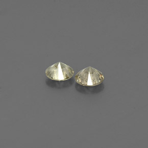 Pedras preciosas de diamante amarelo natural de  ct, corte redondo, VS