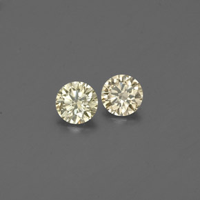 Pedras preciosas de diamante amarelo natural de  ct, corte redondo, VS