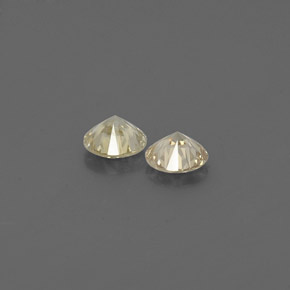Pedras preciosas de diamante amarelo natural de  ct, corte redondo, VS