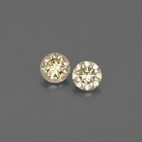 Pedras preciosas de Diamante champanhe natural de  ct, Corte Redondo, VS