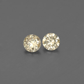 Pedras preciosas de Diamante champanhe natural de  ct, Corte Redondo, VS