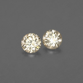 Pedras preciosas de Diamante champanhe natural de  ct, Corte Redondo, VS