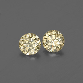 Pedras preciosas de Diamante champanhe natural de  ct, Corte Redondo, VS
