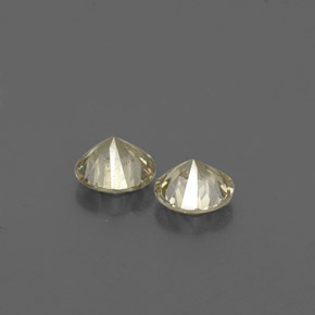 Pedras preciosas de diamante amarelo natural de  ct, corte redondo, VS