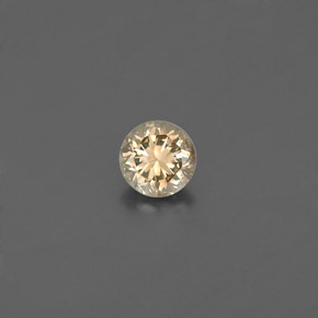 Diamante amarelo natural 0,17ct, corte redondo, VS