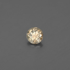 Diamante amarelo natural 0,17ct, corte redondo, VS