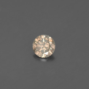 Diamante amarelo natural 0,18ct, corte redondo, VS