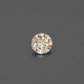 Diamante amarelo natural 0,16ct, corte redondo, VS