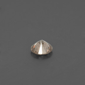 Diamante amarelo natural 0,16ct, corte redondo, VS