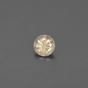 Diamante amarelo natural 0,16ct, corte redondo, VS
