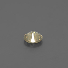 Diamante amarelo natural 0,20ct, corte redondo, VS