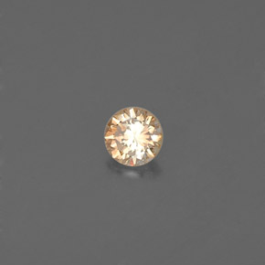 Diamante champanhe Natural 0.12ct, Corte Redondo, VS