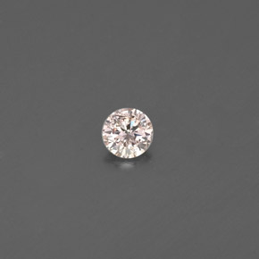Diamante amarelo natural 0,08ct, corte redondo, VS