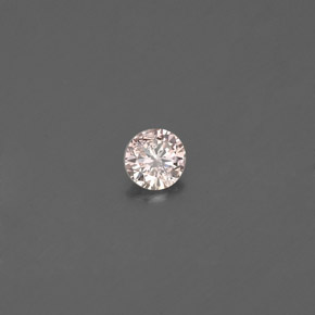 Diamante amarelo natural 0,08ct, corte redondo, VS