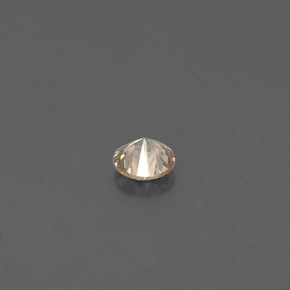 Diamante amarelo natural 0,11ct, corte redondo, VS