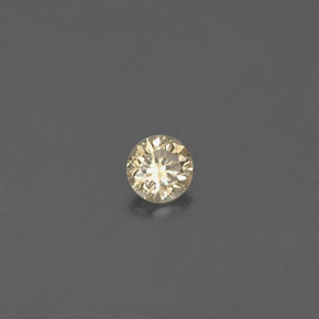 Diamante amarelo natural 0,12ct, corte redondo, VS