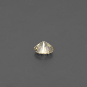 Diamante amarelo natural 0,12ct, corte redondo, VS