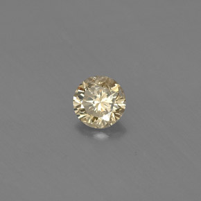 Diamante champanhe Natural 0.20ct, Corte Redondo, VS