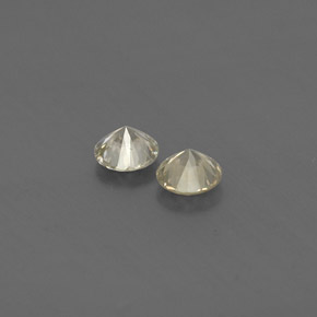 Pedras preciosas de diamante amarelo natural de  ct, corte redondo, VS