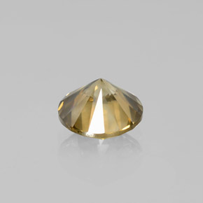 Diamante ouro natural 2,49ct, corte redondo, SI