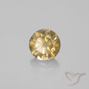 Diamante champanhe Natural 1.50ct, Redondo, SI