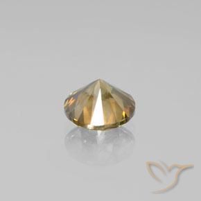 Diamante champanhe Natural 1.50ct, Redondo, SI
