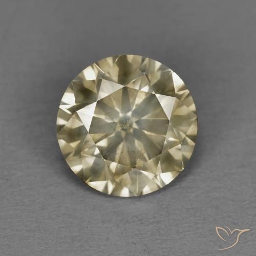 1.54ct Natural Conhaque Diamante, Redondo, SI