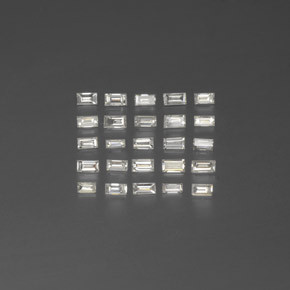 Pedras preciosas de diamante branco natural de 0,42 ct, baguete, SI