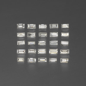 Pedras preciosas de diamante branco natural de 0,42 ct, baguete, SI