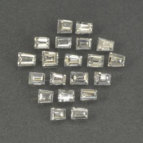 Pedras preciosas de Diamante Branco natural de 0.45 ct, baguete, SI