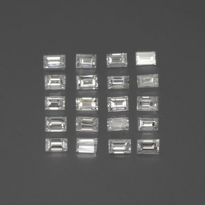 Pedras preciosas de diamante branco natural de  ct, baguete, SI