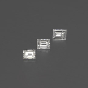 Pedras preciosas de Diamante Branco natural de  ct, baguete, SI